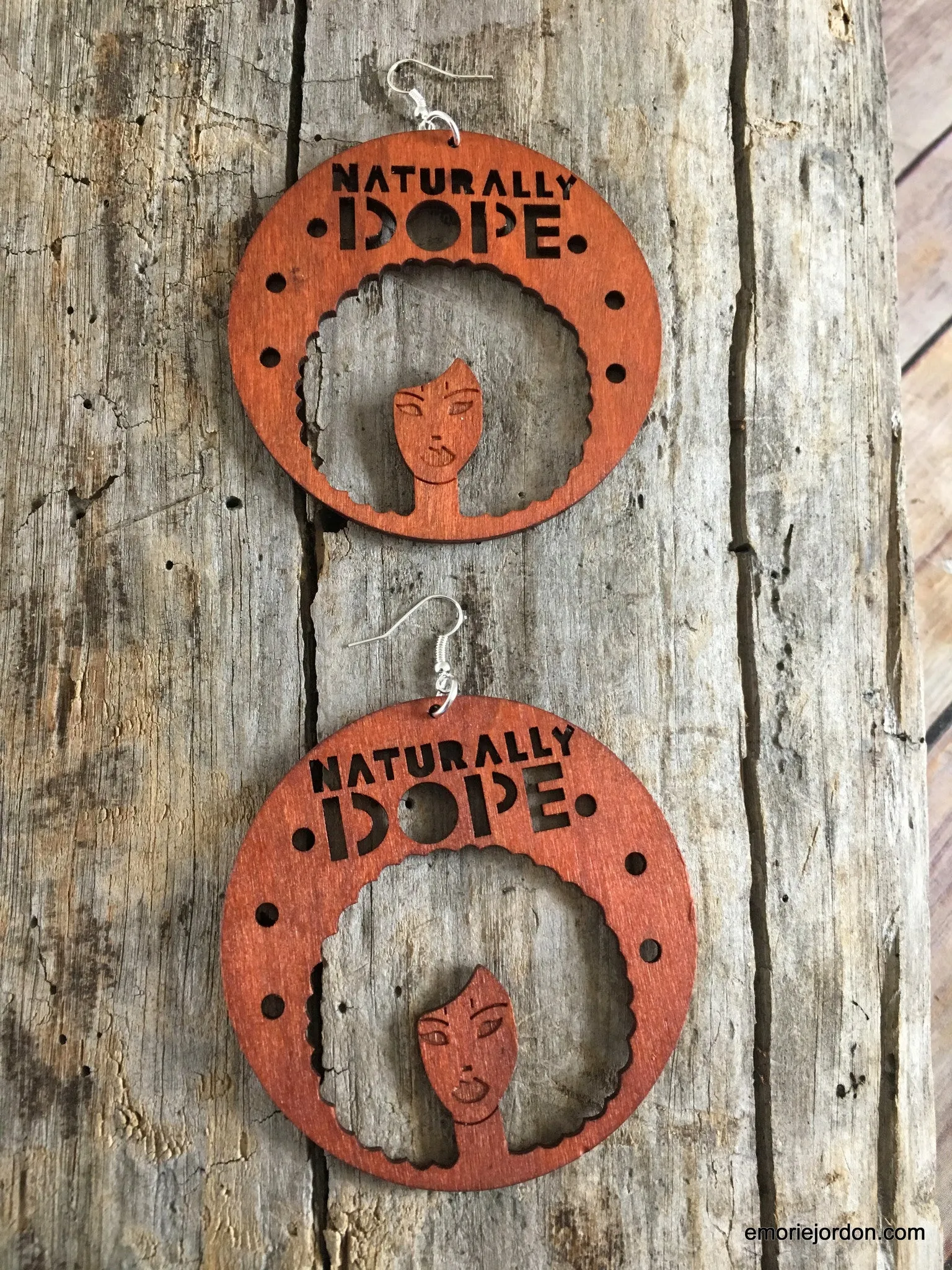 Naturally Dope Afrocentric Wooden Earrings