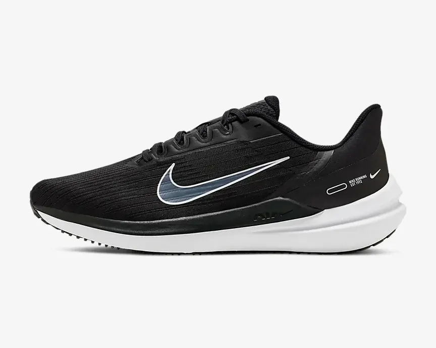 Nike Air Zoom Winflo 9 Black White Shoes DD6203-001