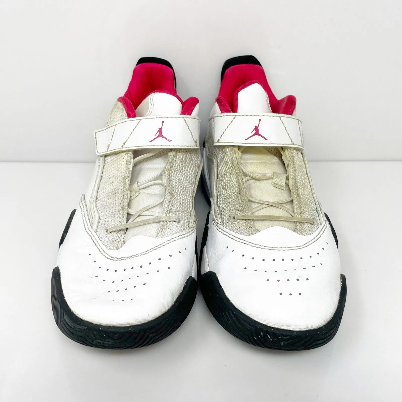 Nike Boys Air Jordan Stay Loyal DC7229-102 White Basketball Shoes Sneakers Sz 2Y