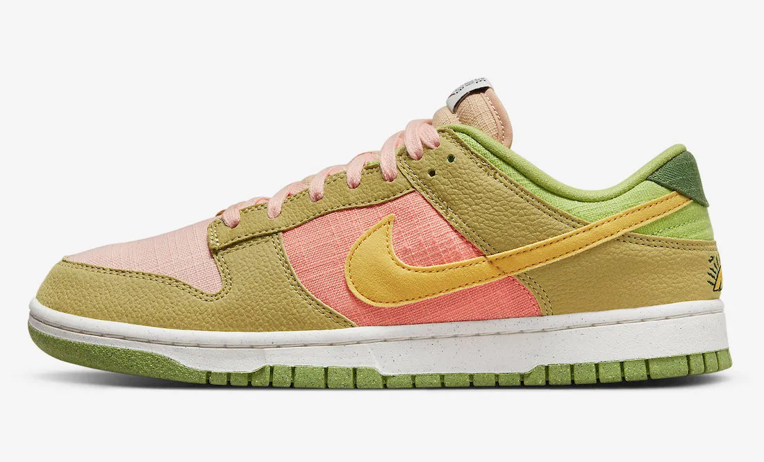 Nike SB Dunk Low Arctic Orange Sanded Gold Vivid Green DM0583-800