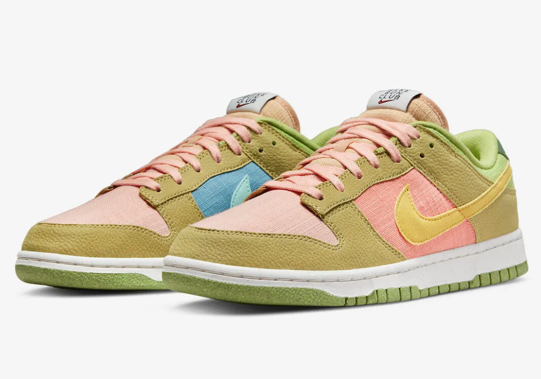 Nike SB Dunk Low Arctic Orange Sanded Gold Vivid Green DM0583-800