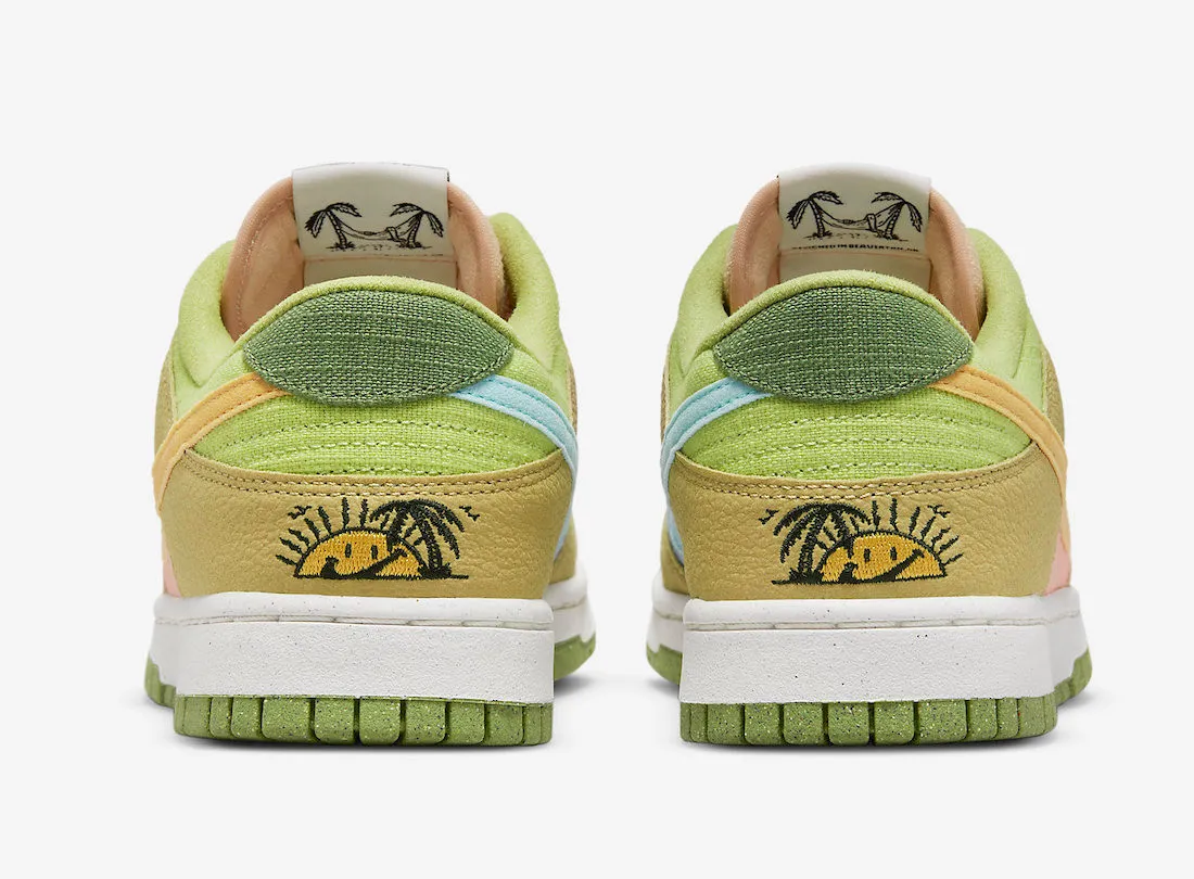 Nike SB Dunk Low Arctic Orange Sanded Gold Vivid Green DM0583-800