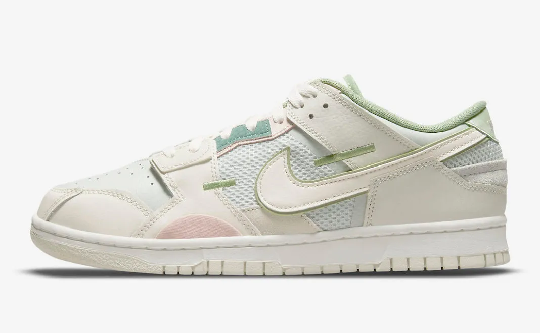 Nike SB Dunk Low Scrap Grey Haze Phantom Light Bone Oil Green DM0802-001