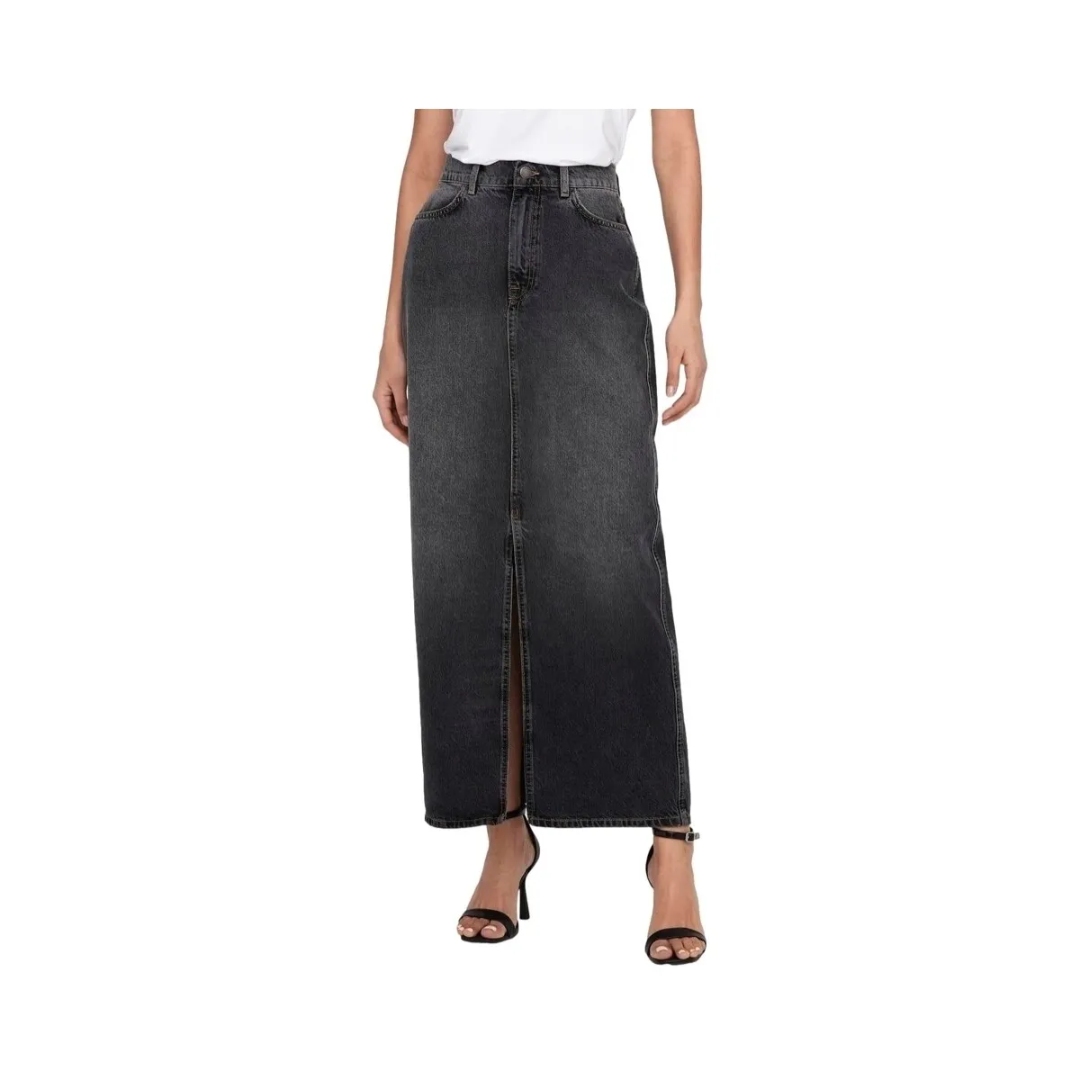 Noos Cilla Long Skirt - Washed Black