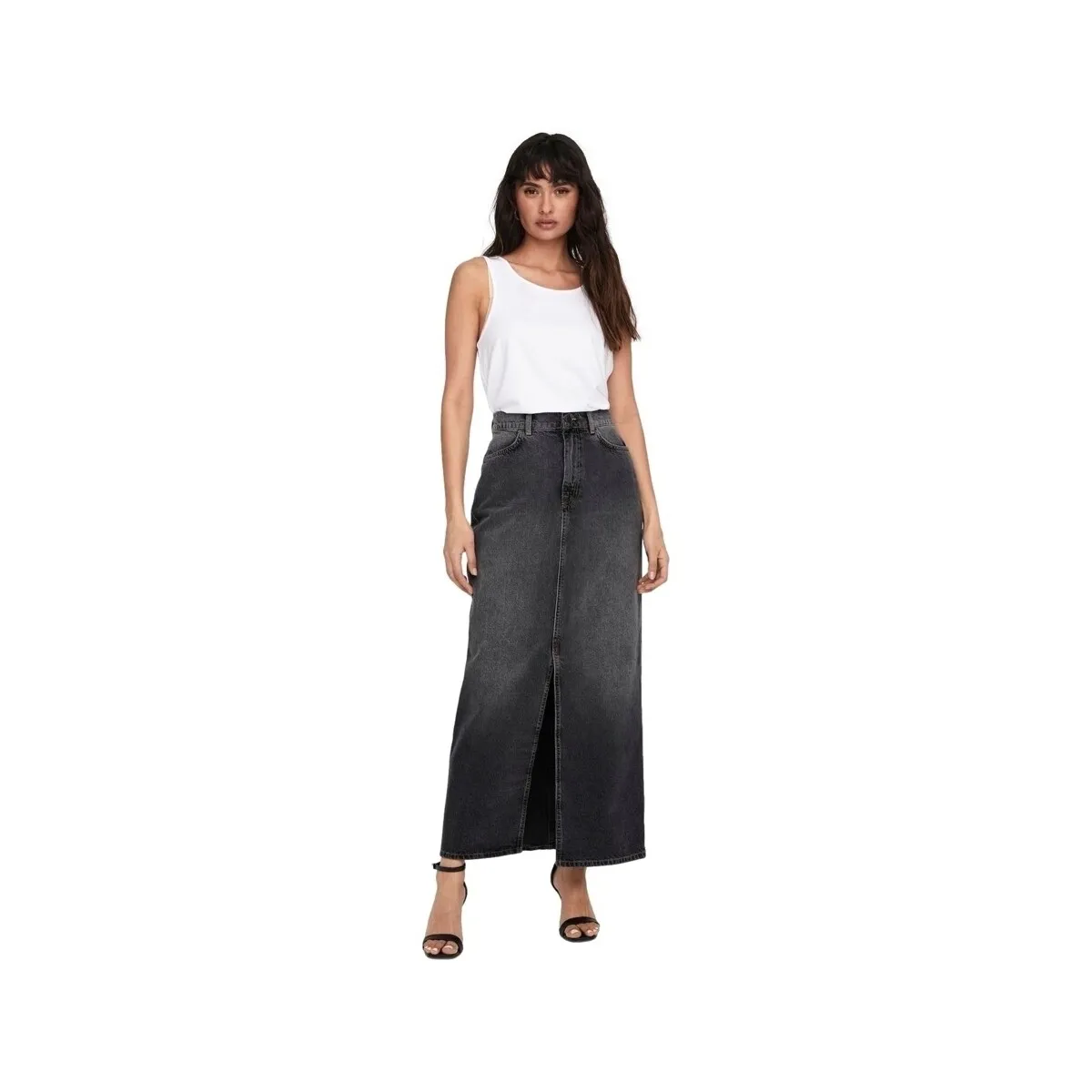 Noos Cilla Long Skirt - Washed Black