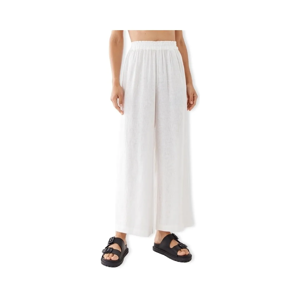 Noos Tokyo Linen Trousers - Bright White