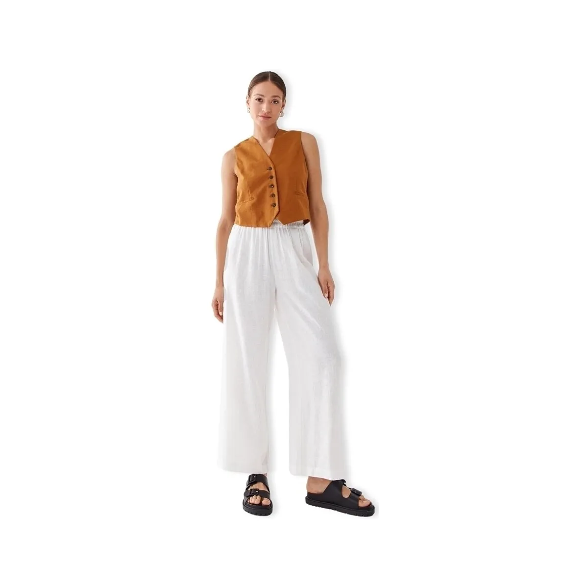 Noos Tokyo Linen Trousers - Bright White