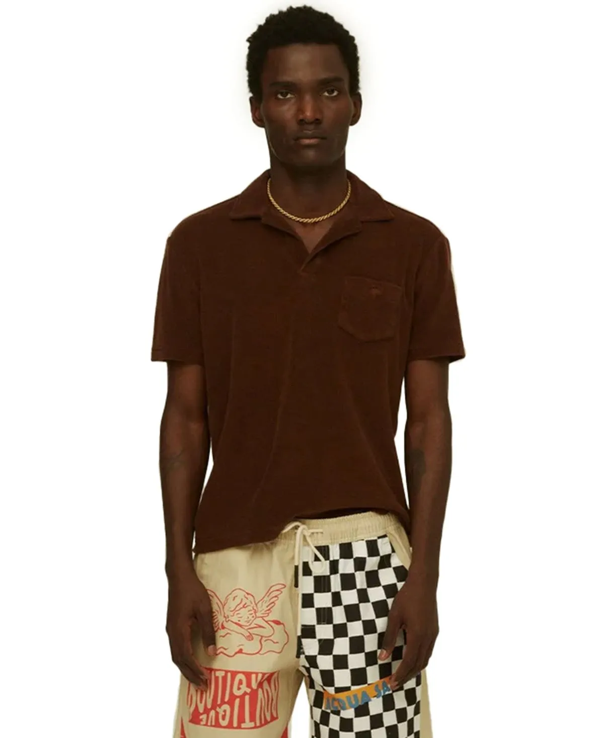 OAS Polo Terry Shirt Brown