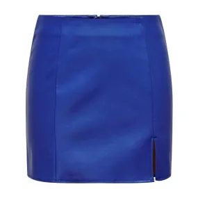 ONLLENI FAUX LEATHER SLIT SKIRT