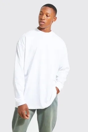 Oversized Extended Neck Ls Tshirt