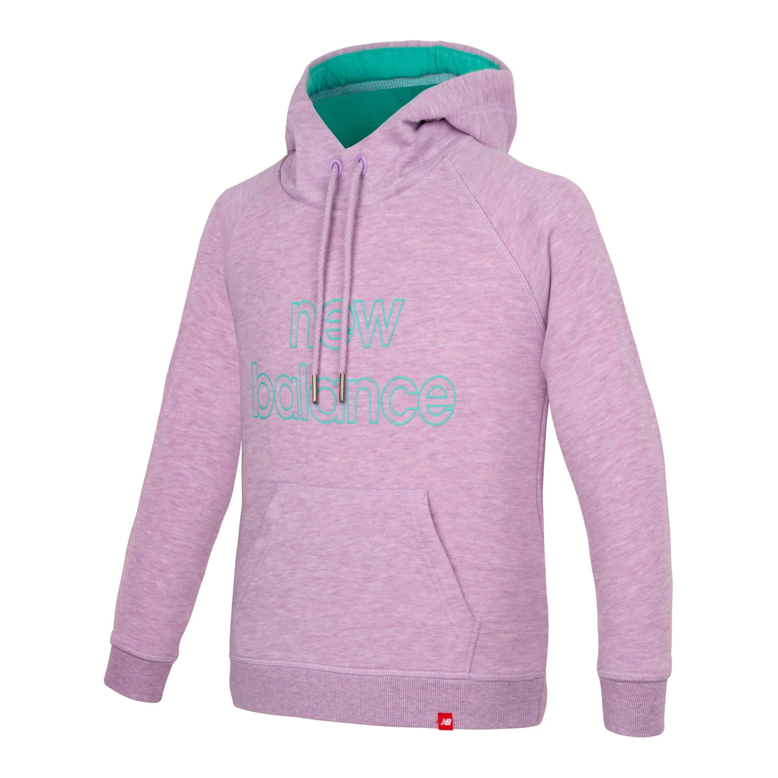 Polerón Niña New Balance Hoodie Logo Rosado