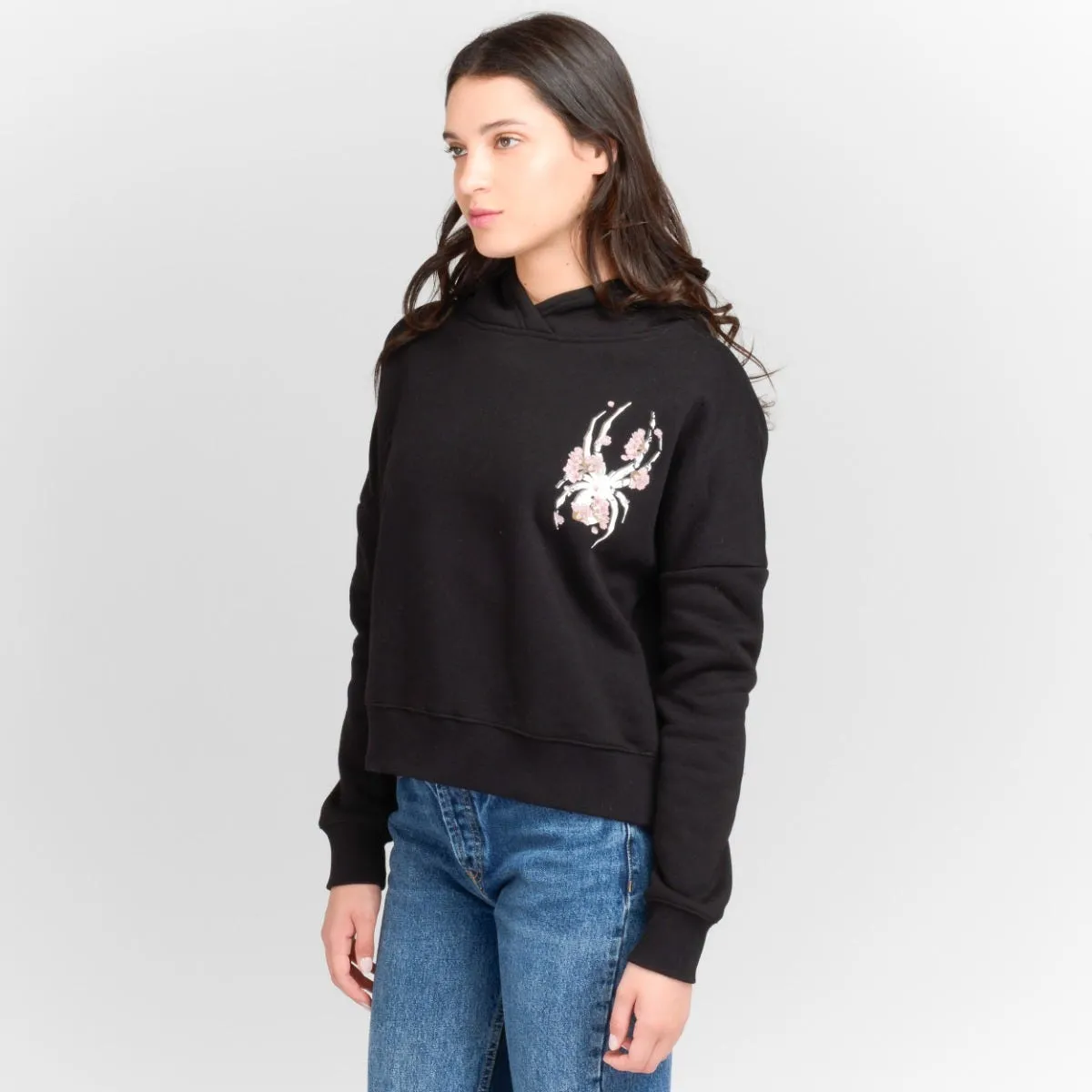 Polerón Urbano Mujer Spyder Hoodie Nordic Negro 