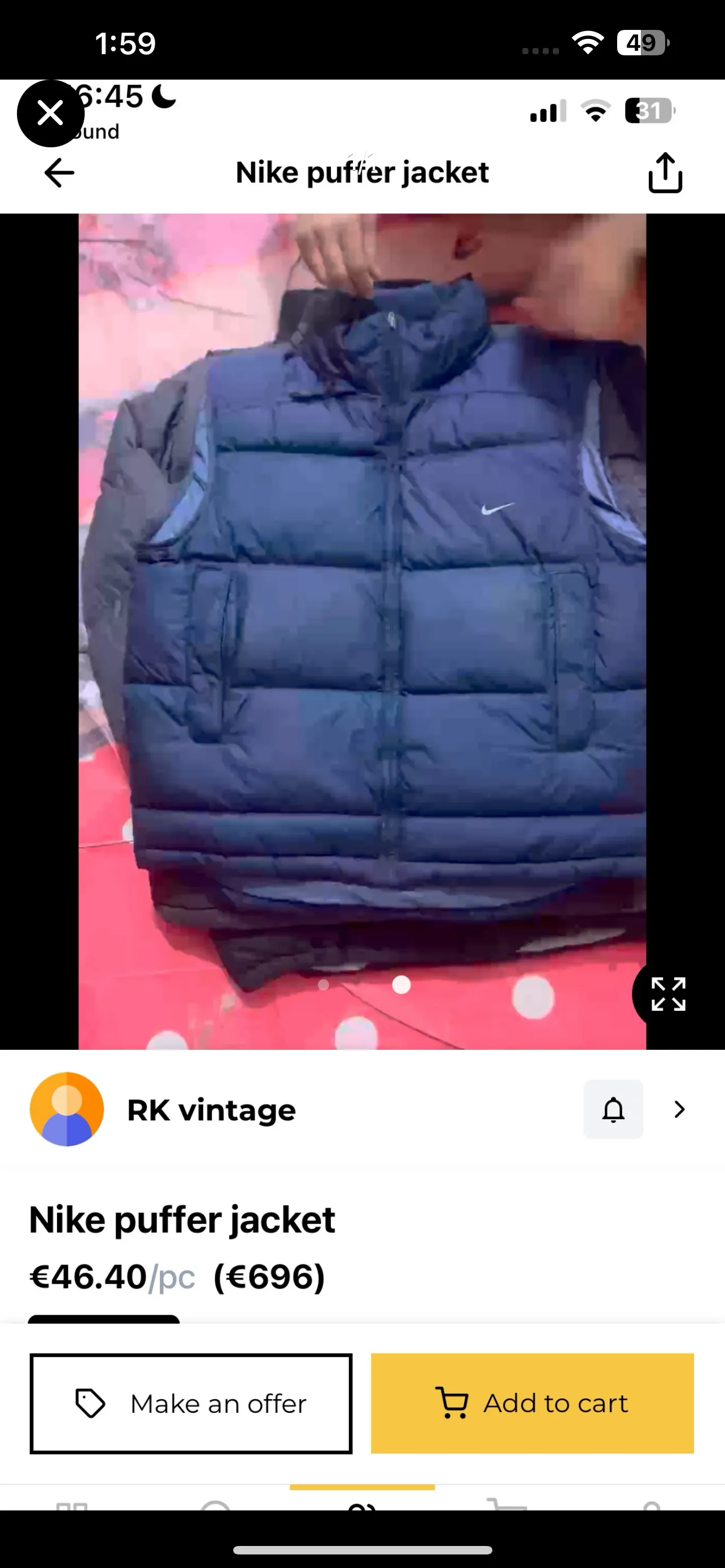 Polo Nike puffer