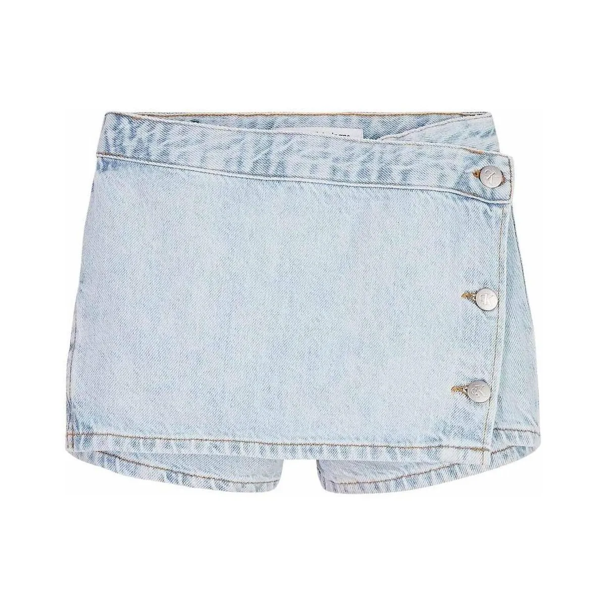 POWDER BLUE DENIM SKORT