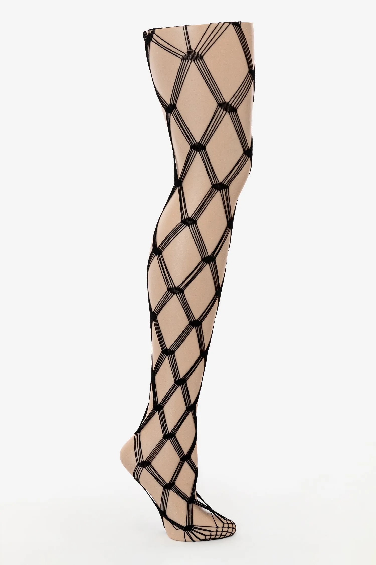 RN-PHGM - Geo Mesh Fishnet Tights