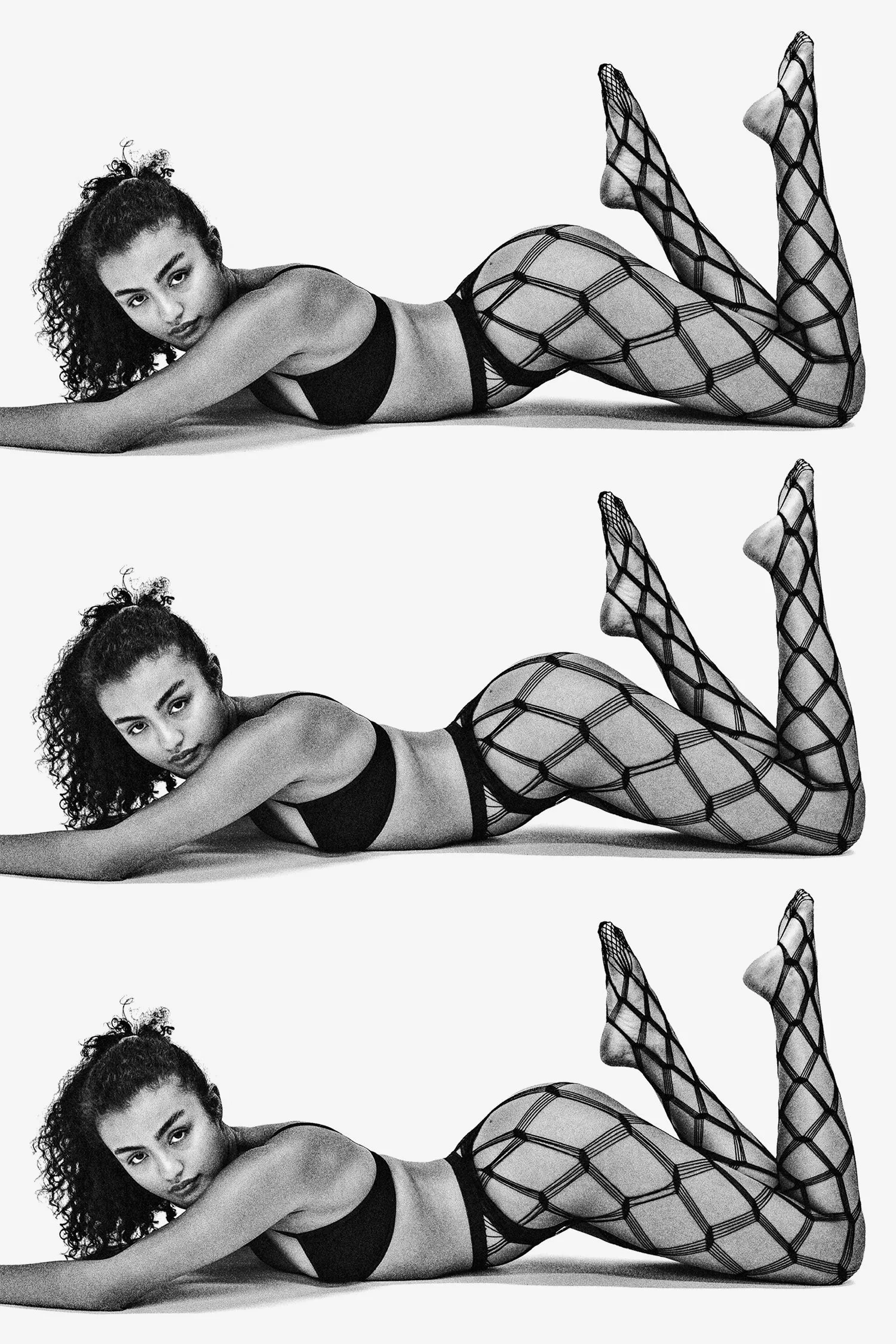 RN-PHGM - Geo Mesh Fishnet Tights