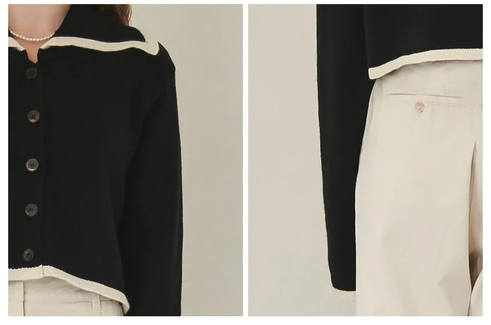 RONRON  |Casual Style Street Style Bi-color Long Sleeves Plain