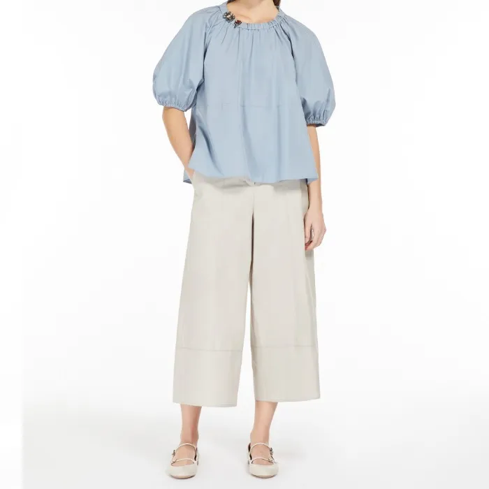 S Max Mara  |Casual Style Cotton Party Style Office Style Elegant Style