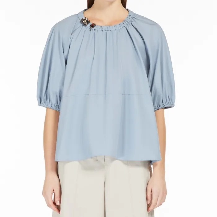 S Max Mara  |Casual Style Cotton Party Style Office Style Elegant Style