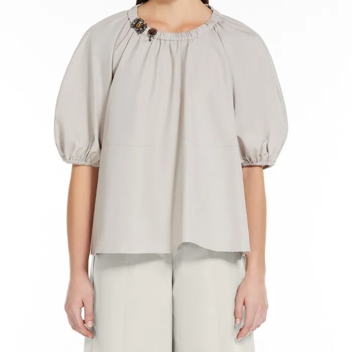 S Max Mara  |Casual Style Cotton Party Style Office Style Elegant Style