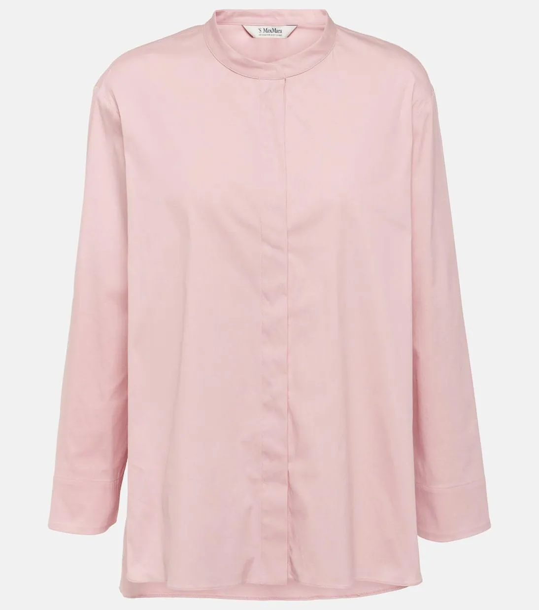 S Max Mara  |Casual Style Long Sleeves Plain Cotton Office Style