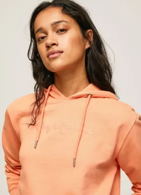 sacos Pepe Jeans para Mujer WHITNEY HOODIE Peach orange