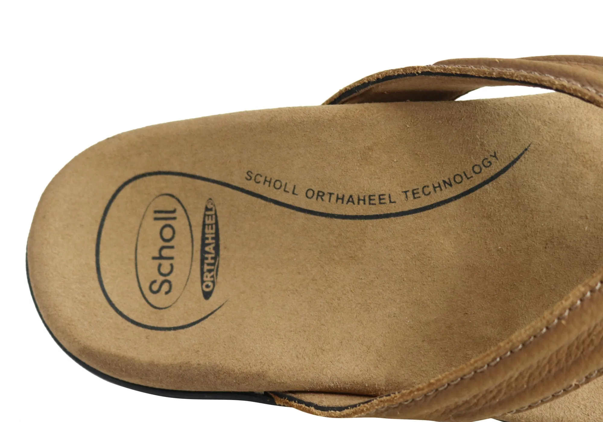 Scholl Orthaheel Bondi II Mens Comfort Orthotic Thongs With Support