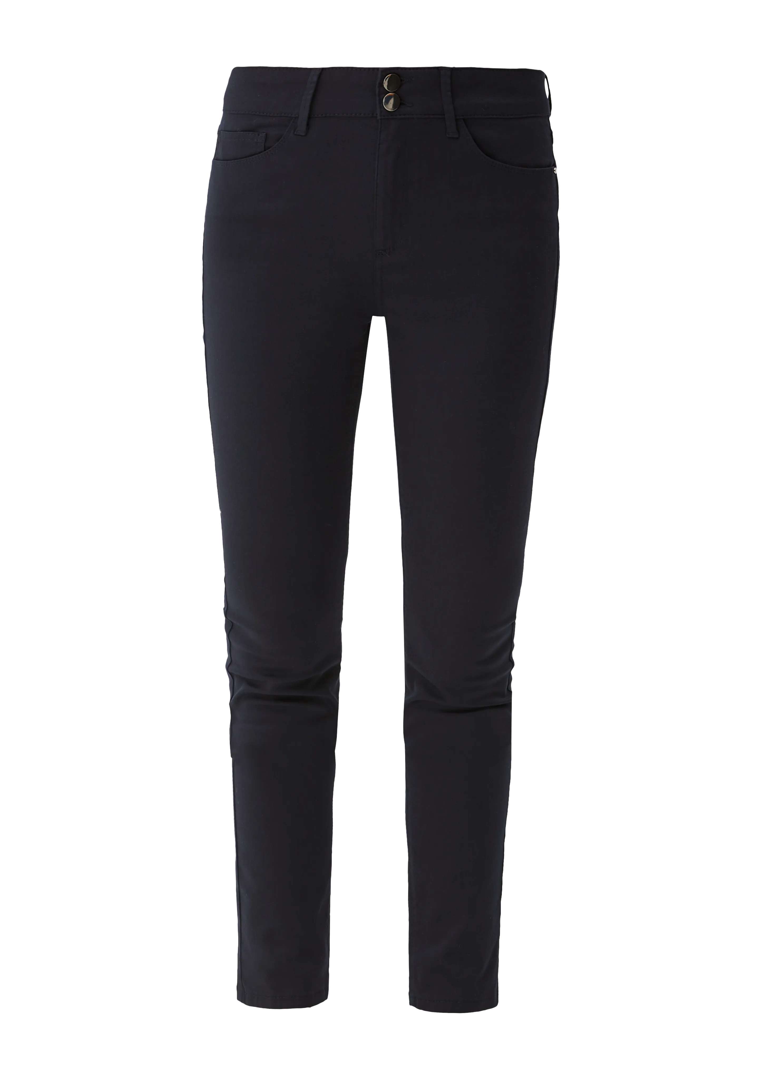 Slim fit: cotton satin trousers