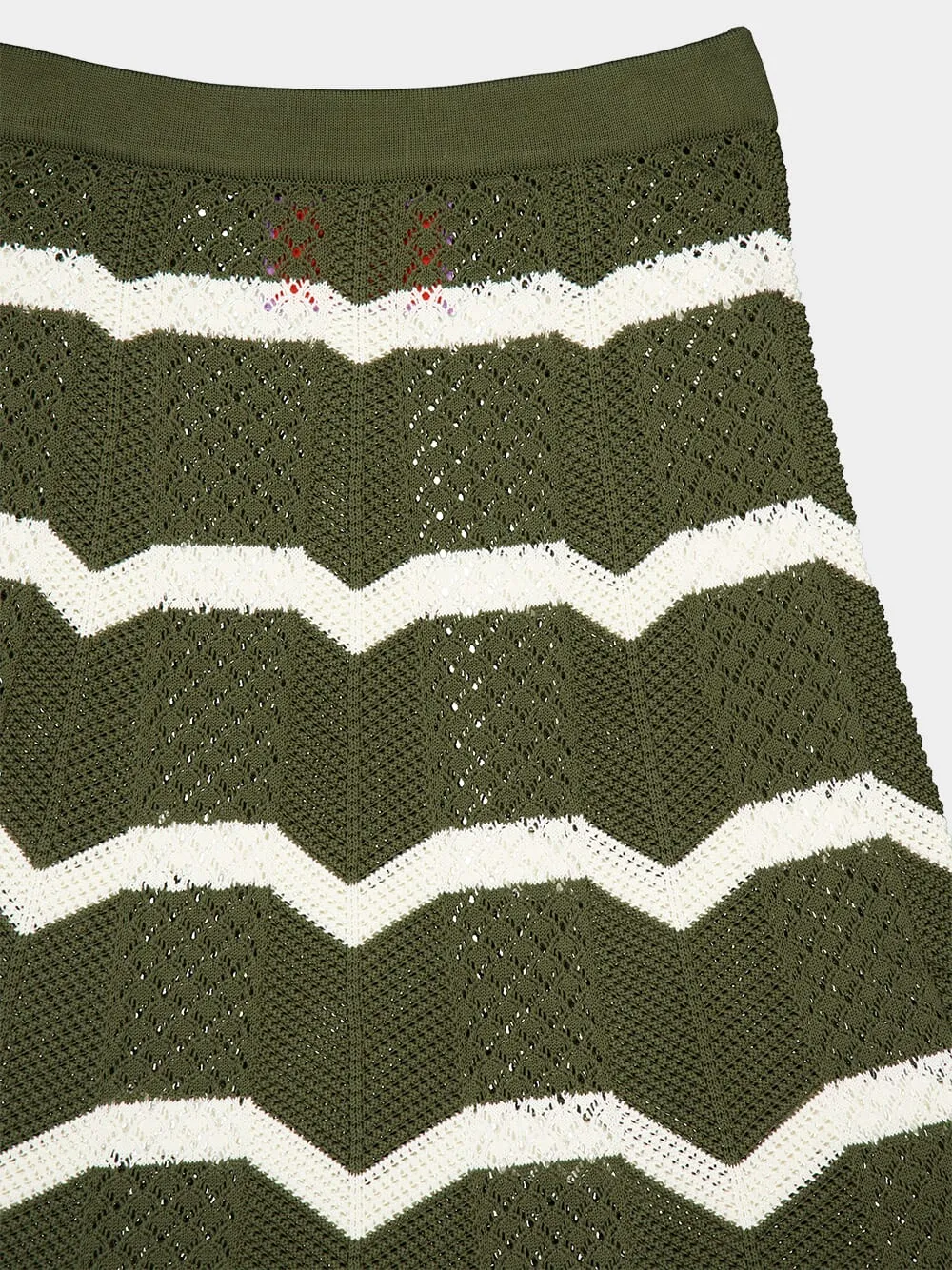 Solid Camouflage Chevron Skirt