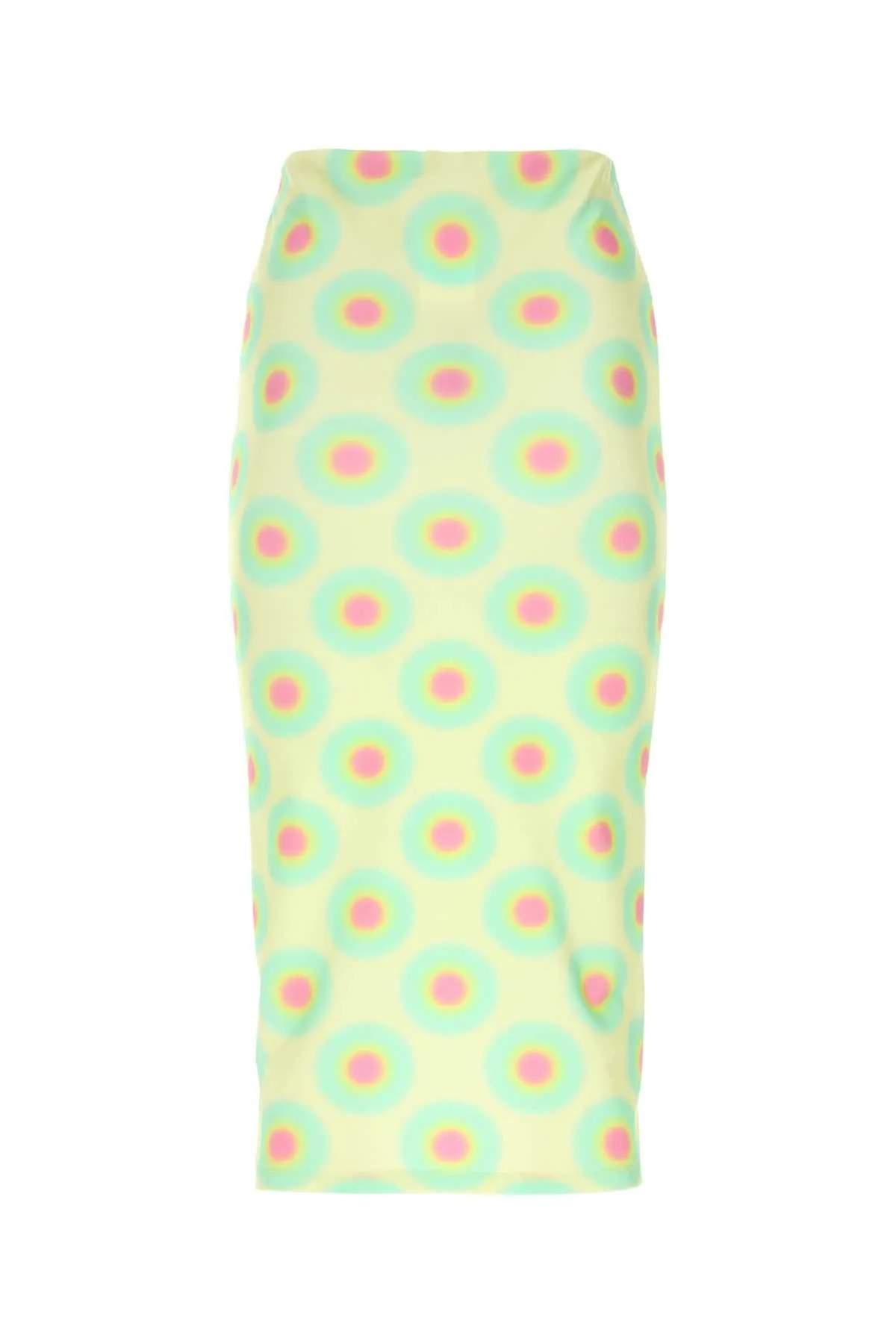 Sportmax Printed Nylon Blend Gestro Skirt