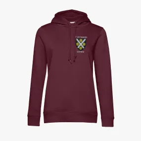 St Catherine's College Ladies Organic Embroidered Hoodie