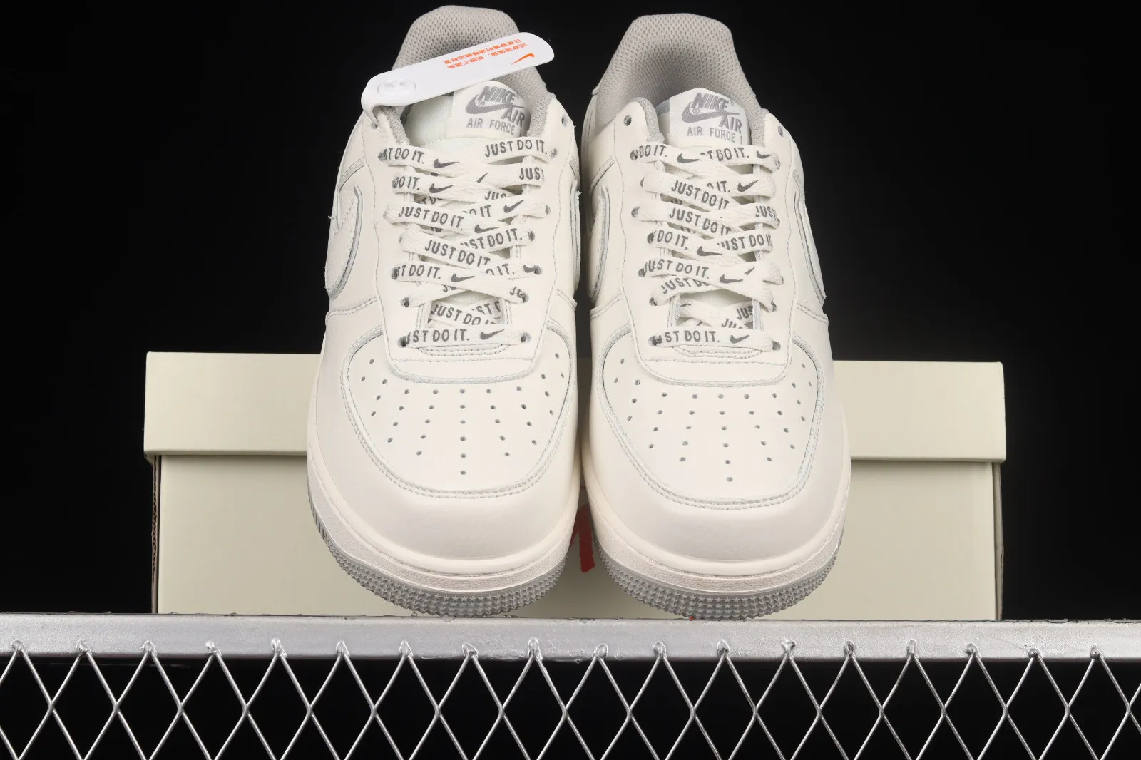 Stussy x Nike Air Force 1 07 Low White Light Grey UN1815-802