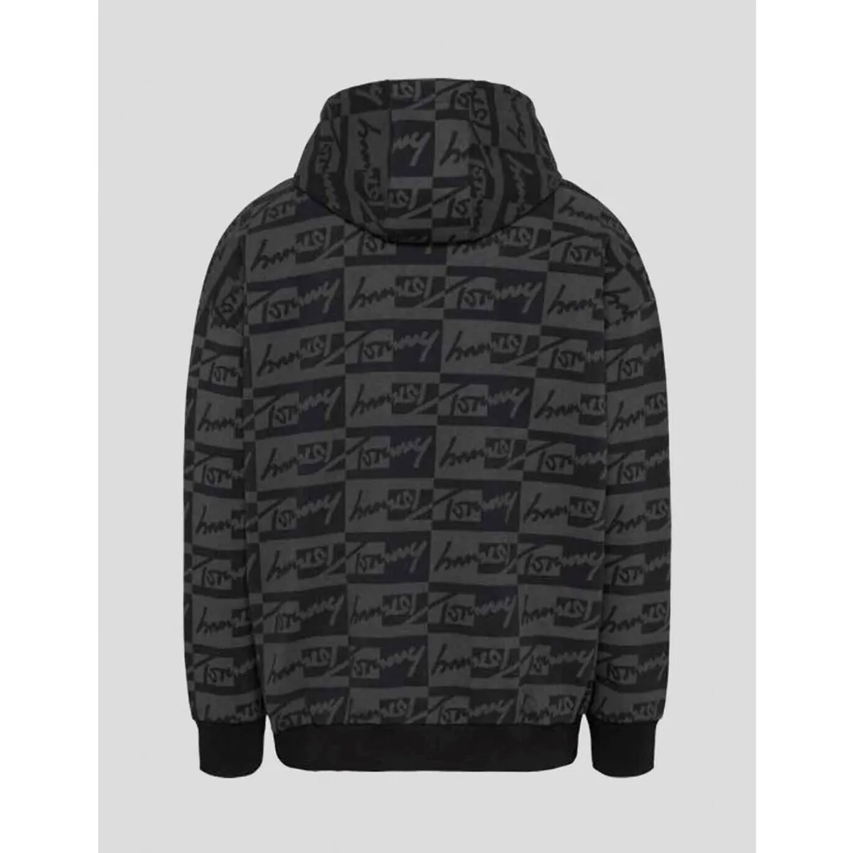 SUDADERA  SIGNATURE AOP HOODIE BLACK