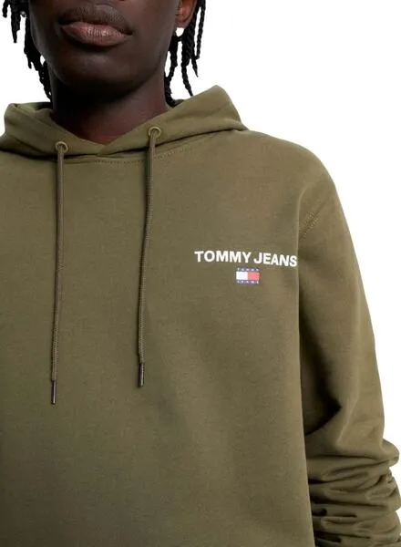 Sudadera Tommy Jeans Graphic Hoodie Verde Hombre