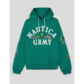 SUDADERA  X NAUTICA MIGHTY HARMONIST HOODIE   GREEN