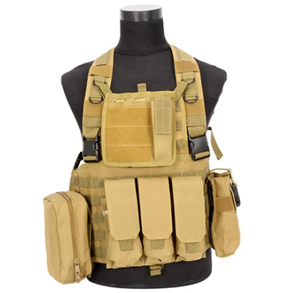 Tactical Vest Cs Airsoft Hunting Combat Leather Pouch