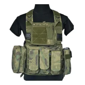 Tactical Vest Cs Airsoft Hunting Combat Leather Pouch