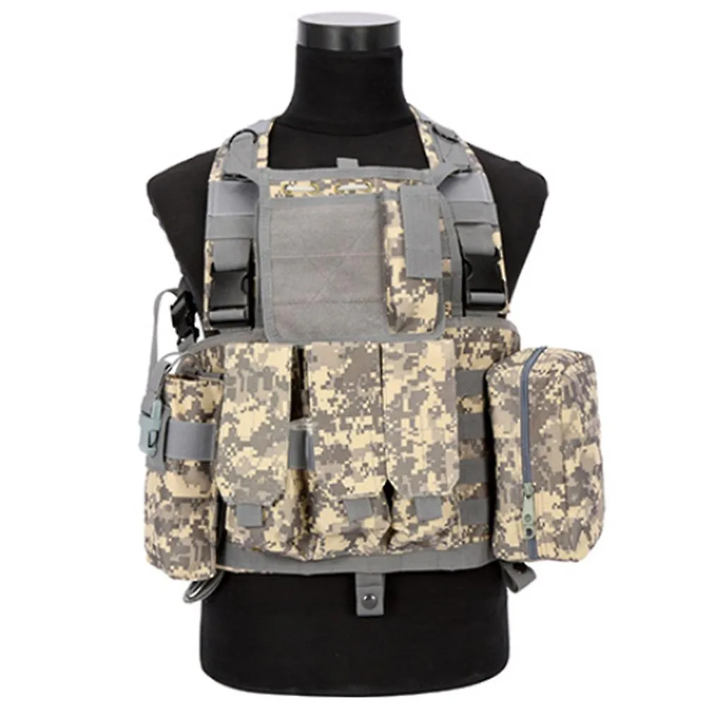 Tactical Vest Cs Airsoft Hunting Combat Leather Pouch