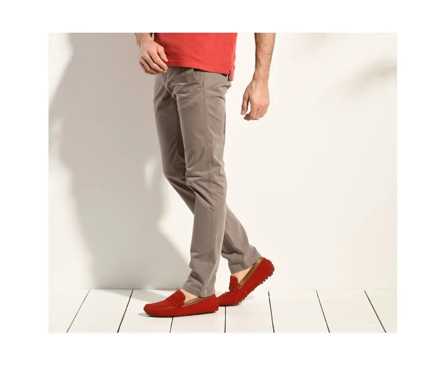 Taupe Chino trousers for men - KEATON