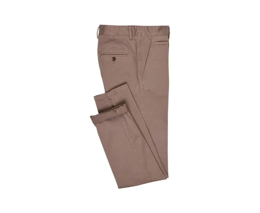 Taupe Chino trousers for men - KEATON