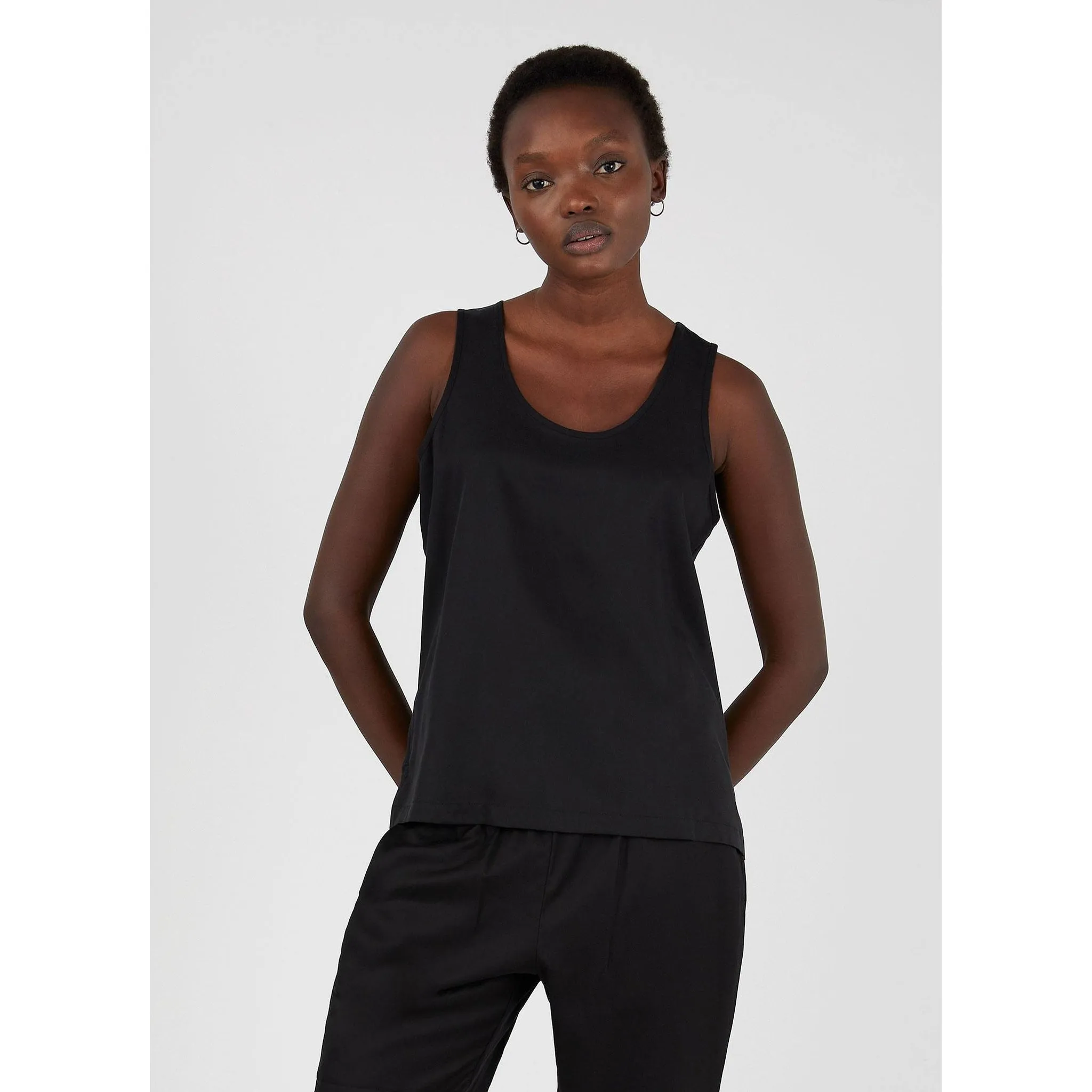 Tencel Vest | Women | Black