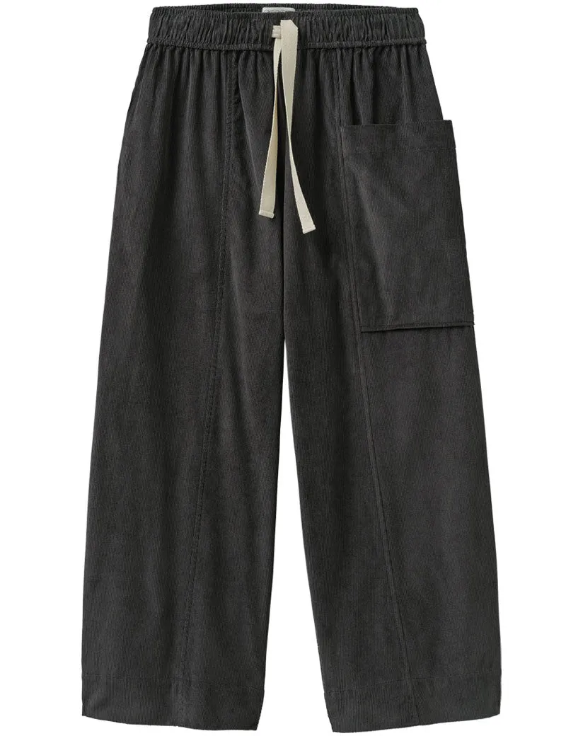 Toast Organic Cord Pull On Trousers Charcoal