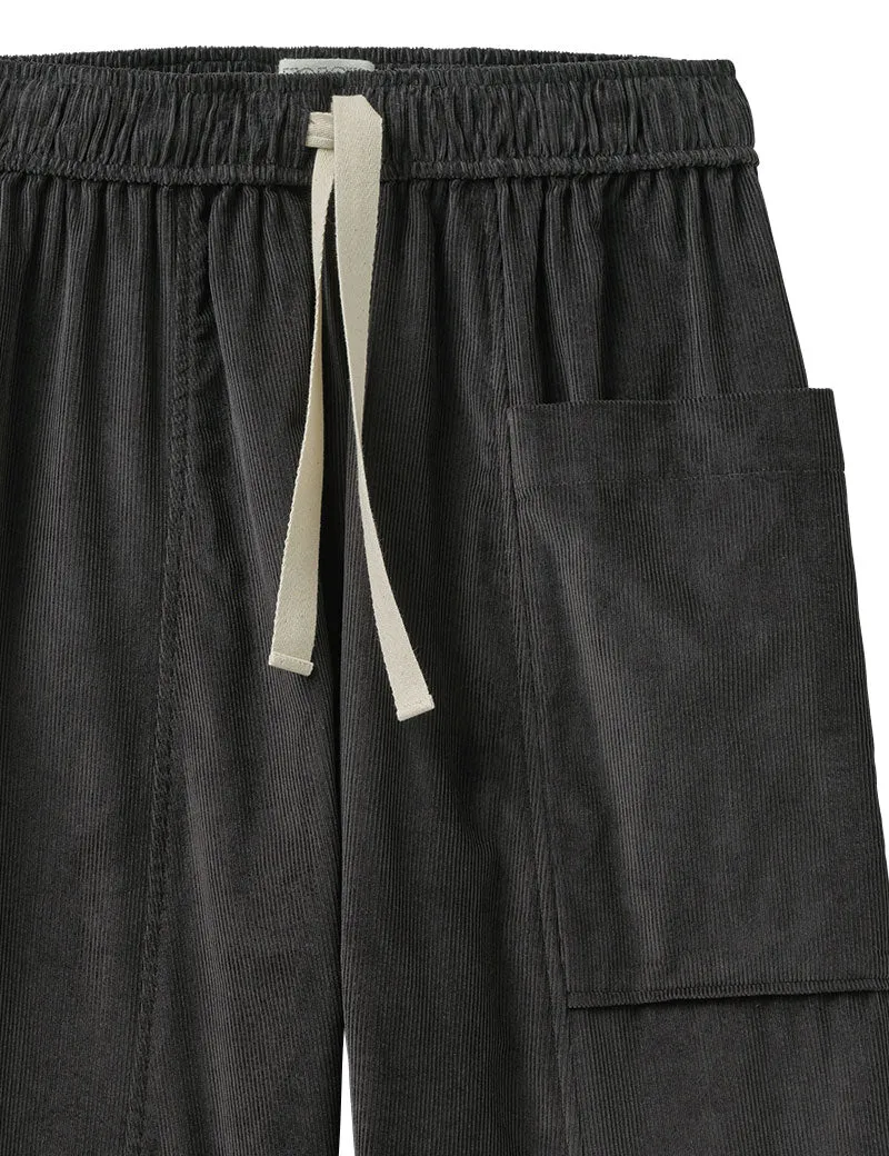 Toast Organic Cord Pull On Trousers Charcoal