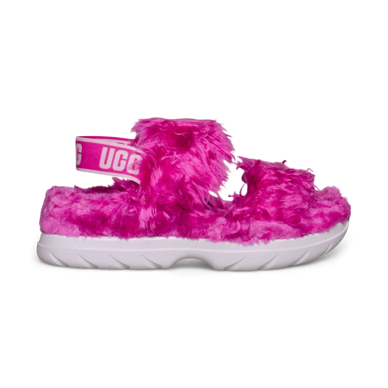 UGG Fluff Sugar Dragon Fruit Women's Sandals.