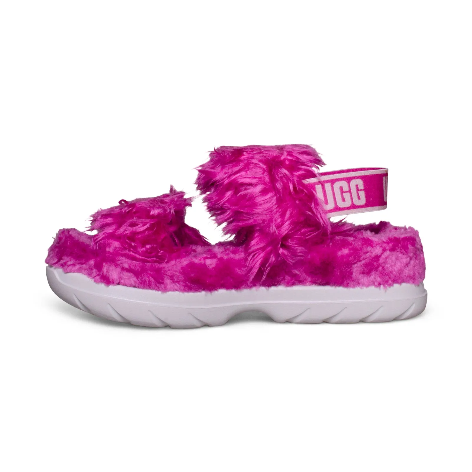 UGG Fluff Sugar Dragon Fruit Women's Sandals.