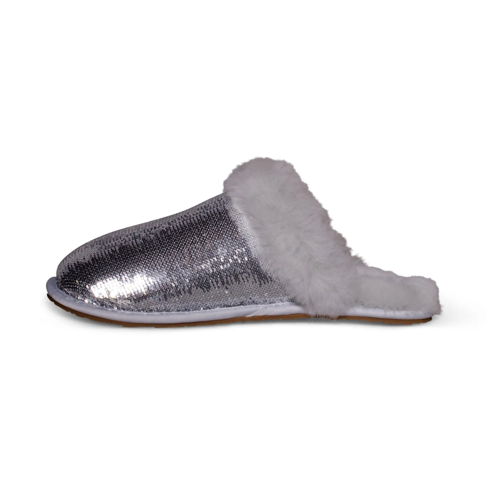 UGG Silver Women's Slippers, Scuffette II Mirror Ball