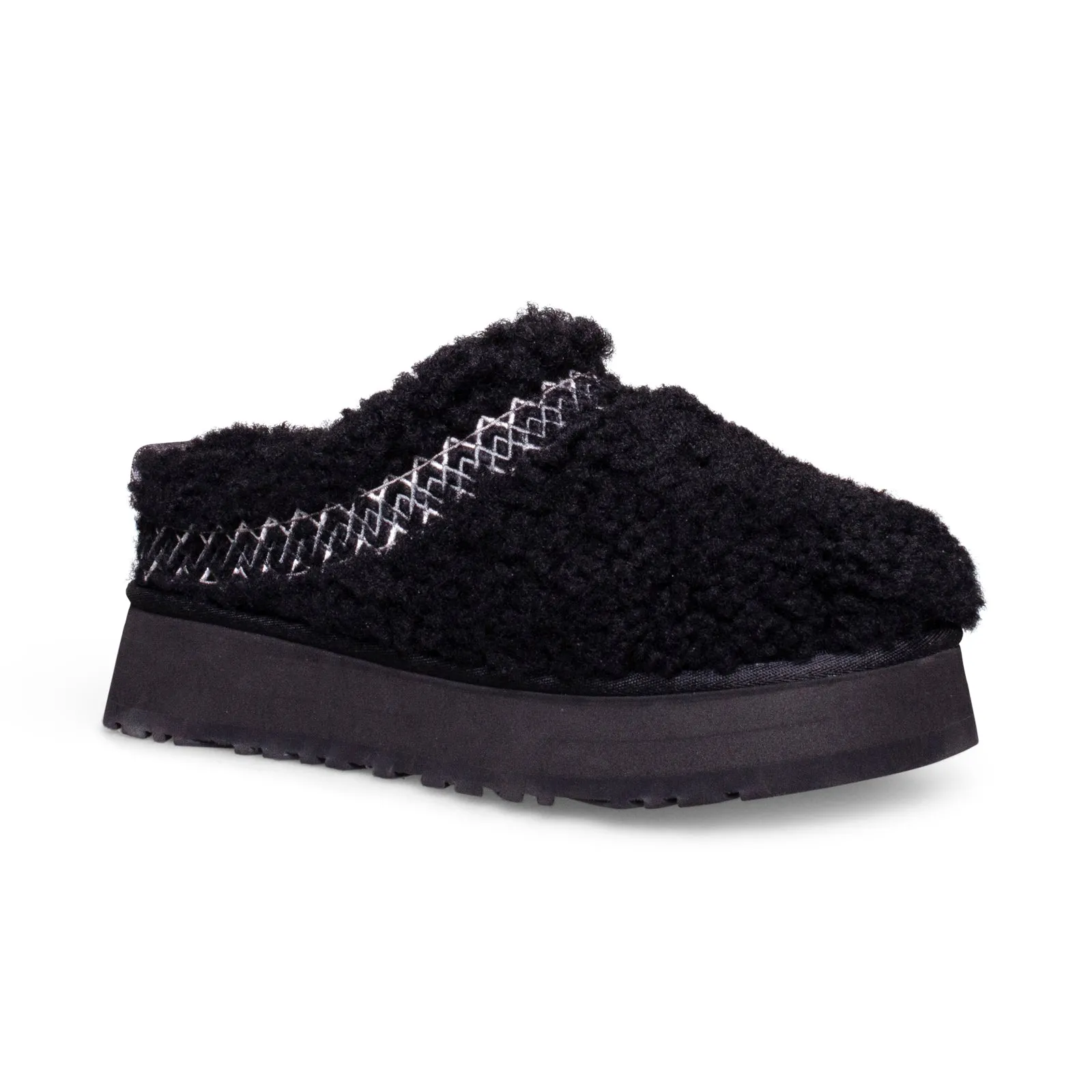 UGG Women's Black Braid Slippers - Tazz