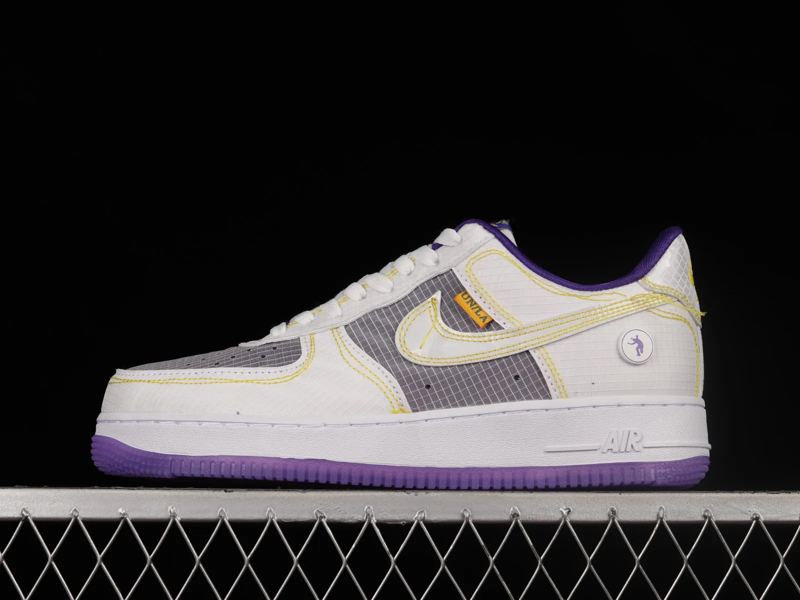 Union x Nike Air Force 1 Low White Court Purple Opti Yellow CJ9649-500