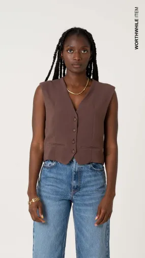 V-neck choco vest