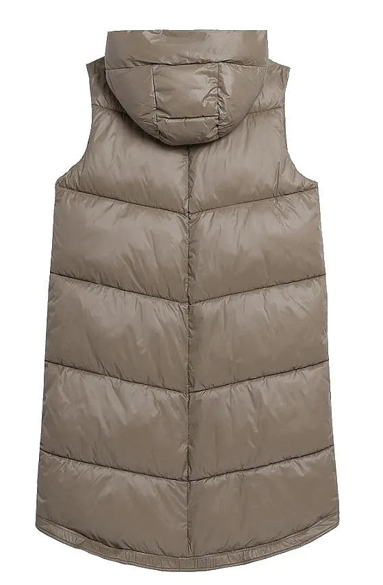 vest 4F 4FAW23TVESF074 - 82S/Light Brown - women´s